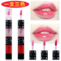 三色唇彩唇蜜保濕 滋潤 咬唇妝滋潤唇膏保濕唇彩不易脫色學生唇液