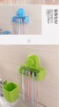雙慶創意浴室吸盤牙刷架可拆洗壁掛衛生間五位牙刷盒吸壁式牙筒