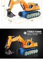 兒童玩具批發光音樂電動工程車小孩挖掘機廣場熱賣